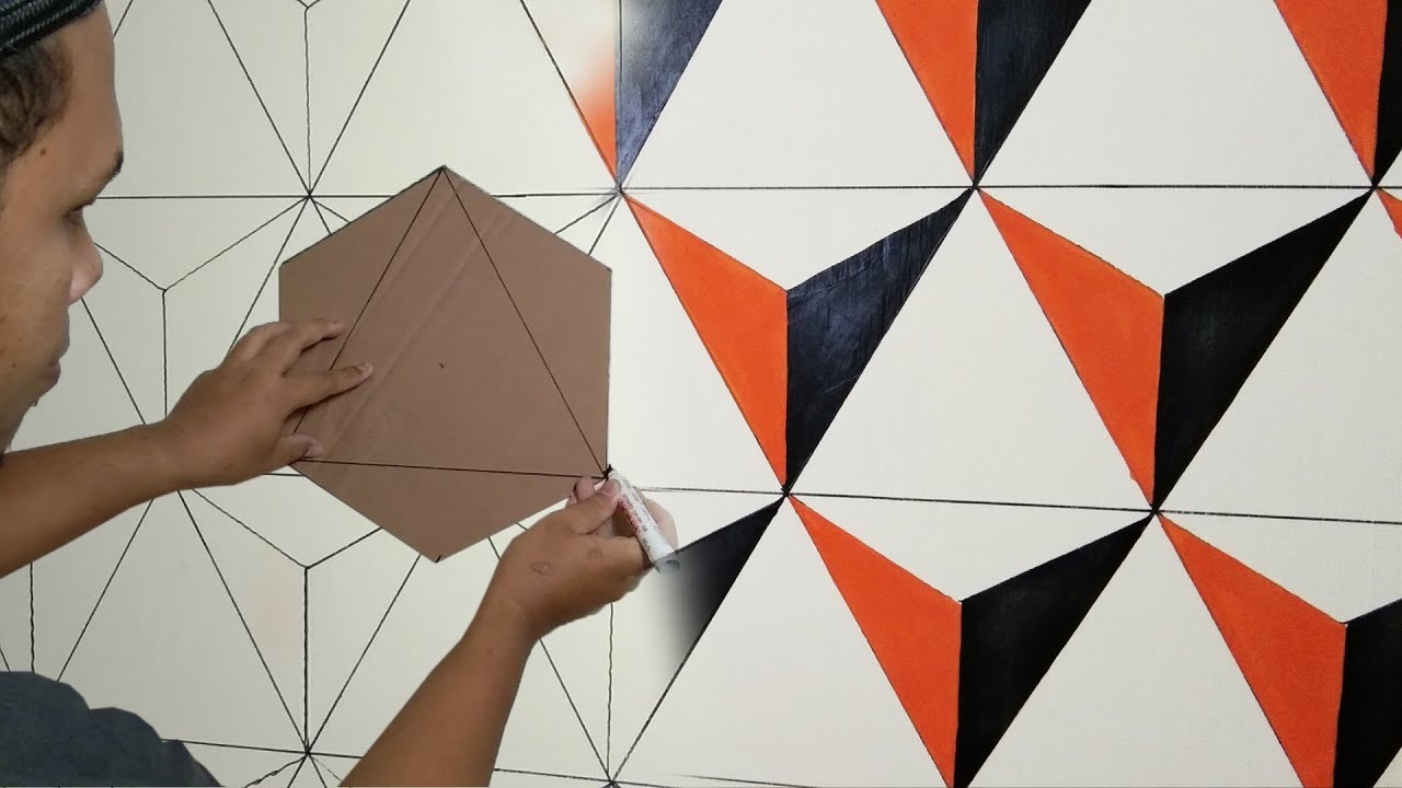 Detail Desain Cat Kamar Abstrak Nomer 44