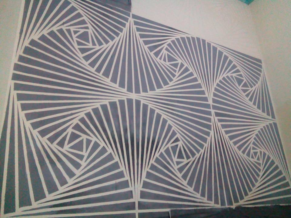 Detail Desain Cat Kamar Abstrak Nomer 6