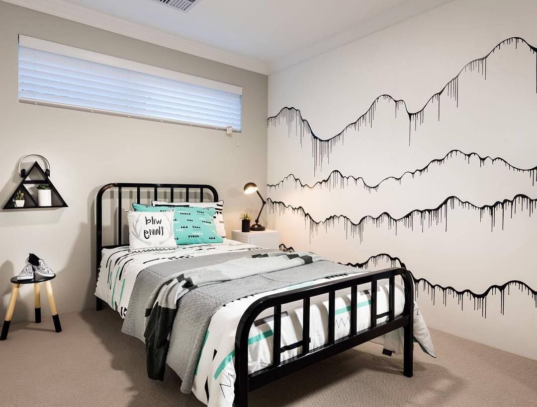 Detail Desain Cat Kamar Abstrak Nomer 7