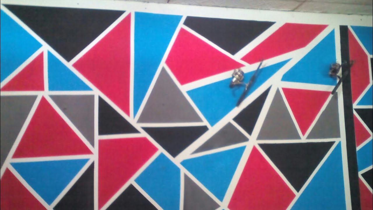 Detail Desain Cat Kamar Abstrak Nomer 10