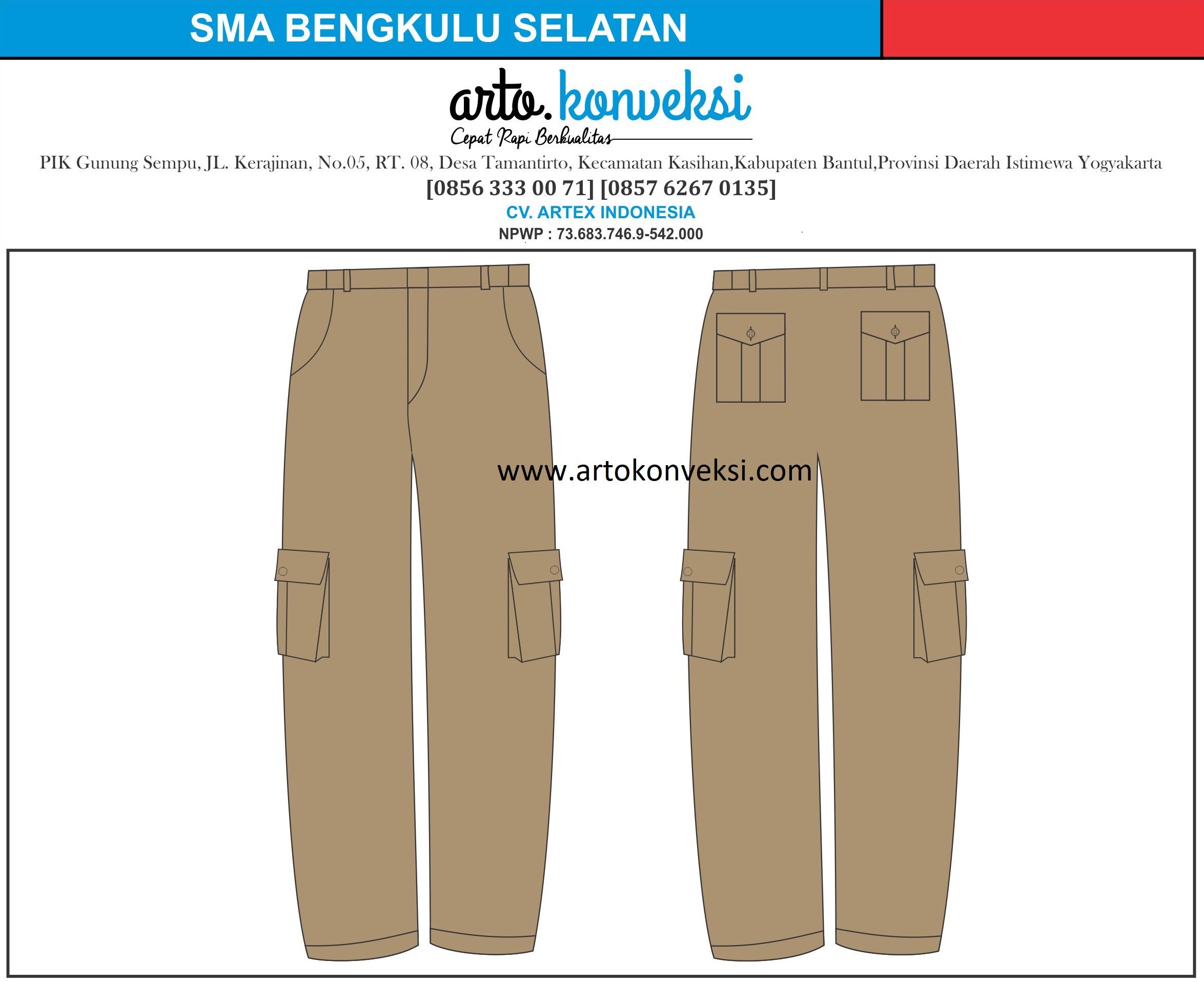 Detail Desain Celana Panjang Nomer 3