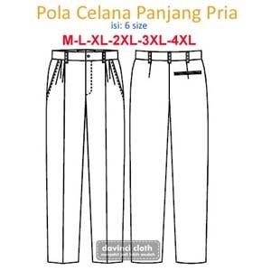 Detail Desain Celana Panjang Nomer 40