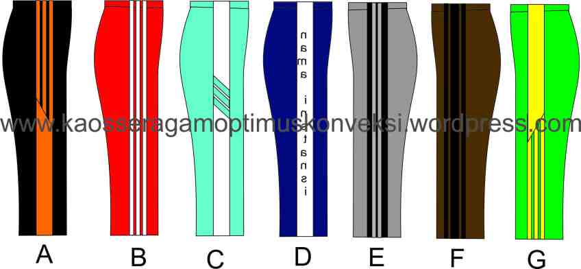 Detail Desain Celana Training Olahraga Nomer 58