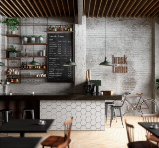 Detail Desain Coffee Shop Minimalis Nomer 22