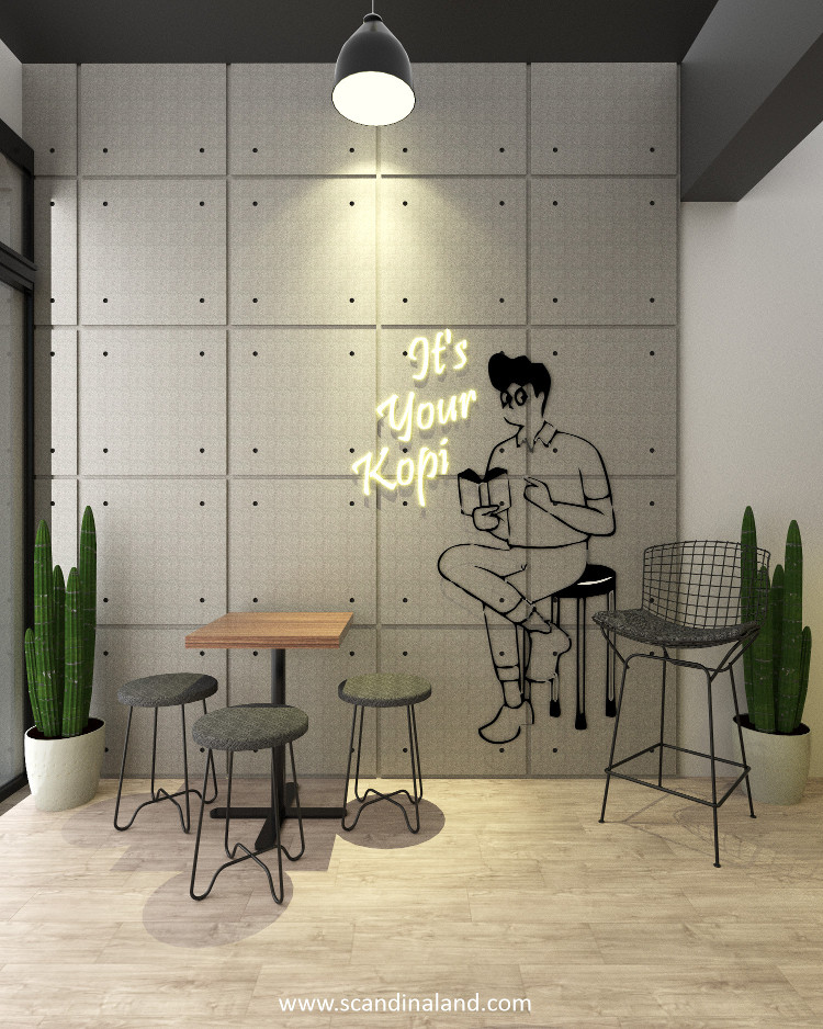 Detail Desain Coffee Shop Minimalis Nomer 47