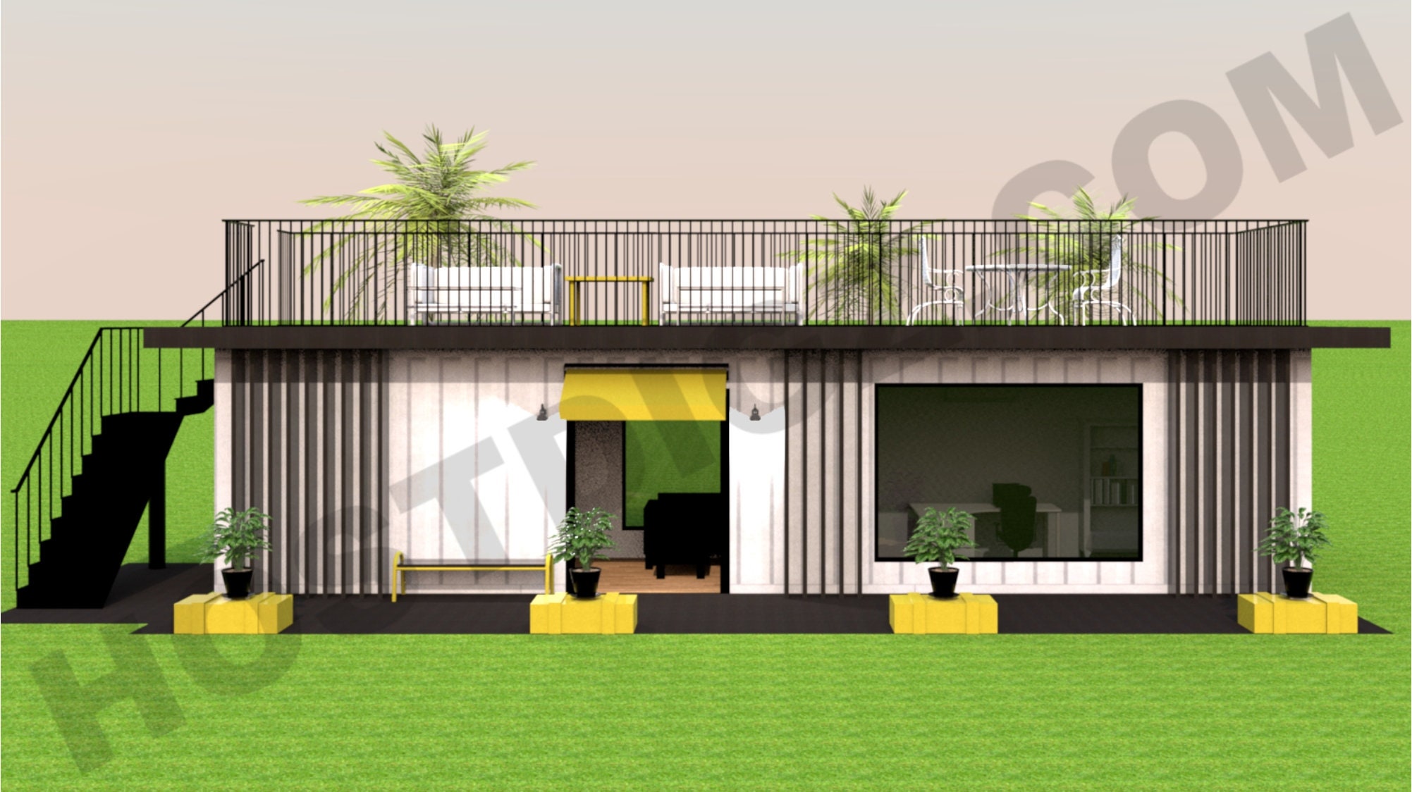 Detail Desain Container Office Nomer 36