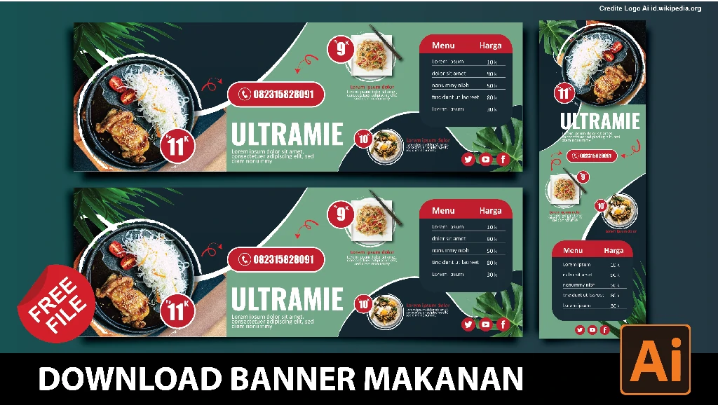 Detail Desain Contoh Banner Makanan Nomer 51