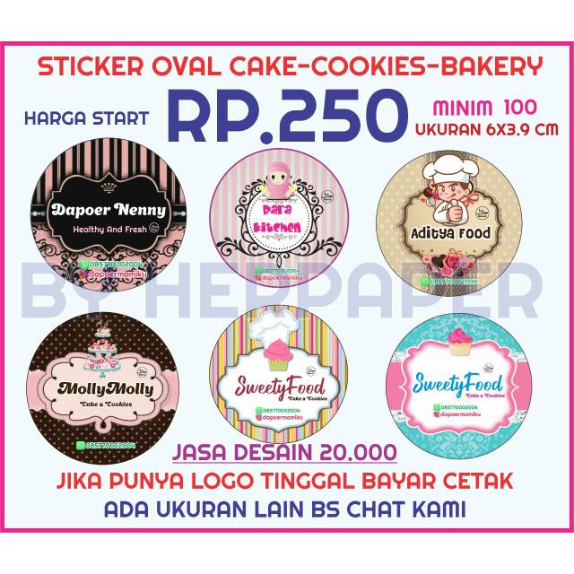 Detail Desain Contoh Stiker Makanan Nomer 25