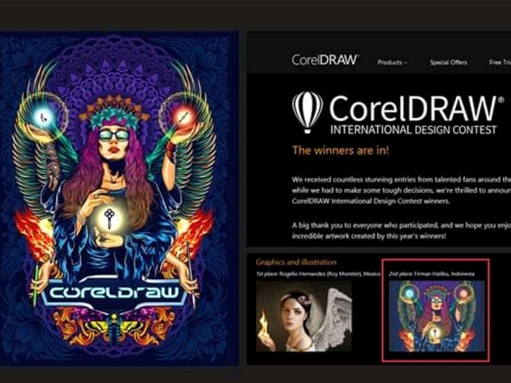 Detail Desain Corel Draw Keren Nomer 46