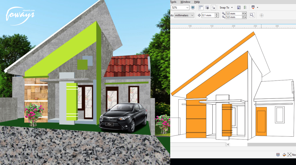 Detail Desain Corel Draw X7 Nomer 41