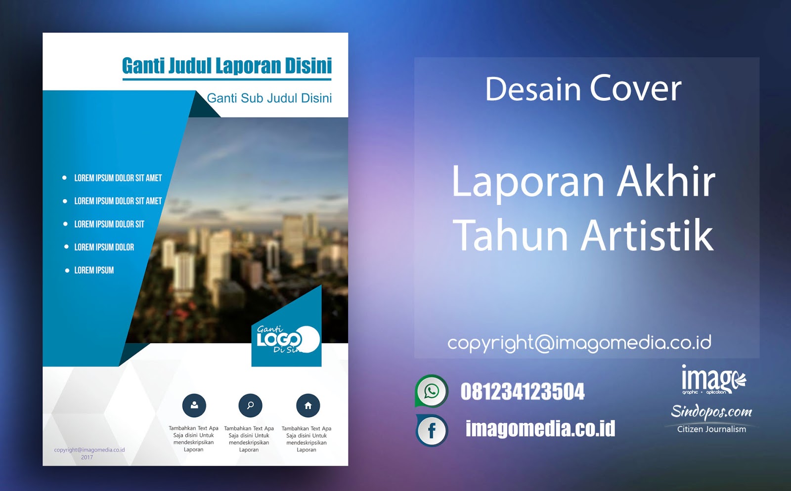 Detail Desain Cover Laporan Nomer 19