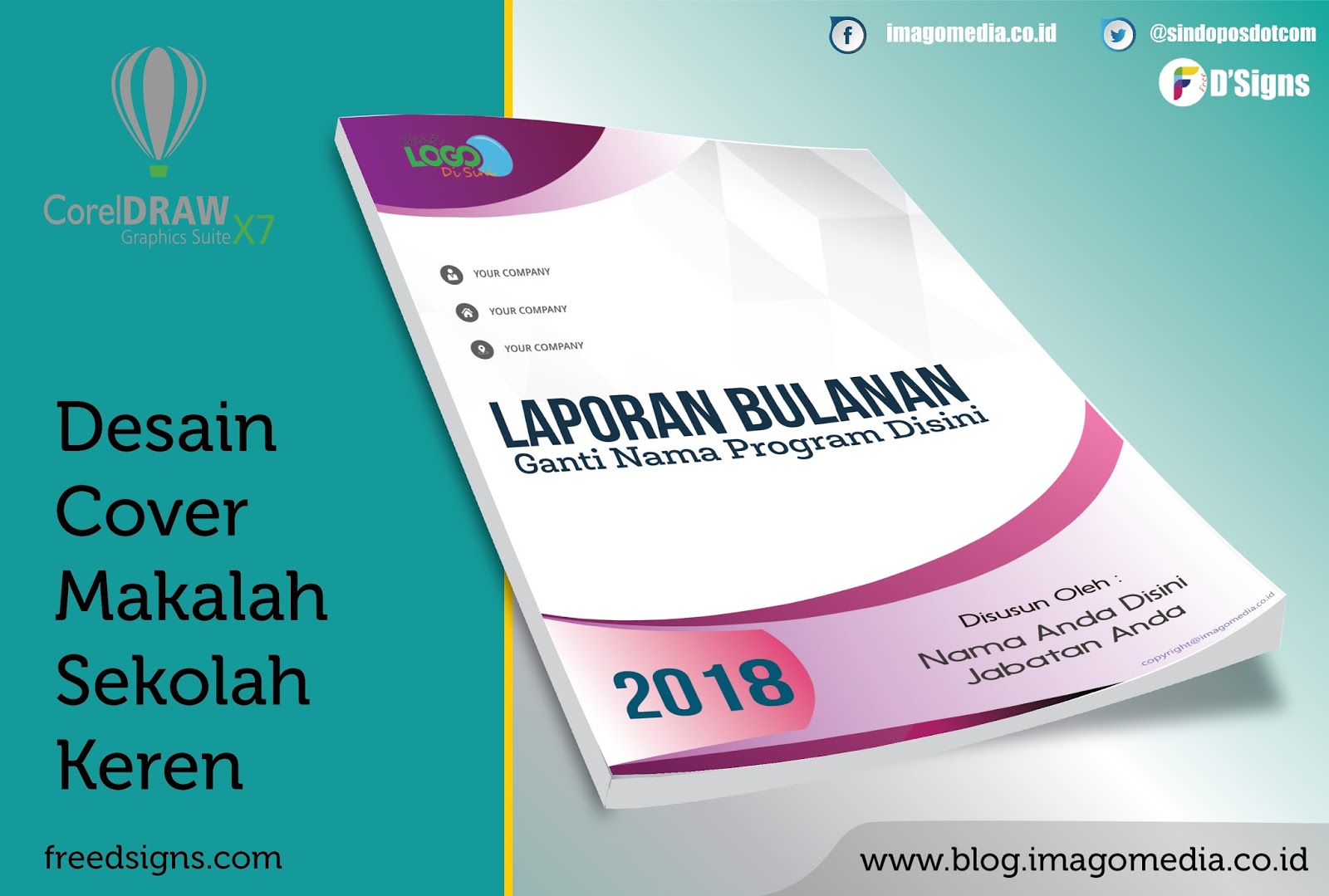 Detail Desain Cover Makalah Keren Nomer 23