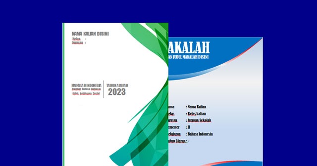 Detail Desain Cover Makalah Keren Nomer 29