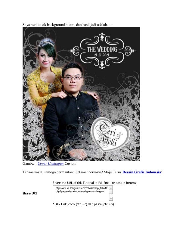 Desain Cover Undangan
