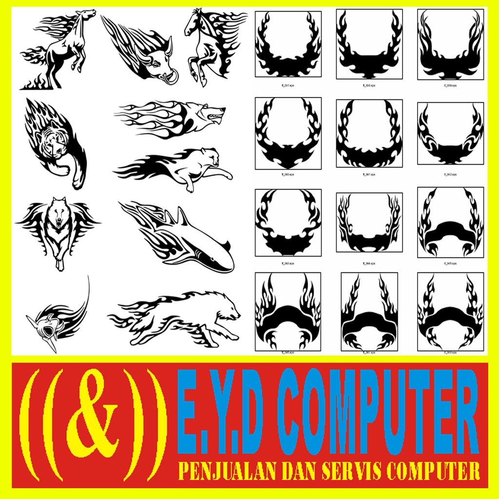 Detail Desain Cutting Sticker Nomer 4