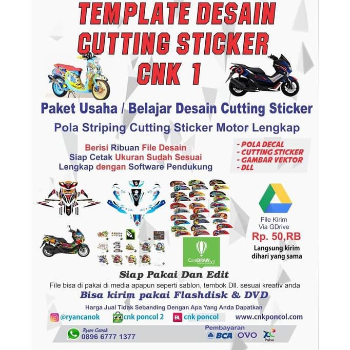 Detail Desain Cutting Sticker Nomer 36