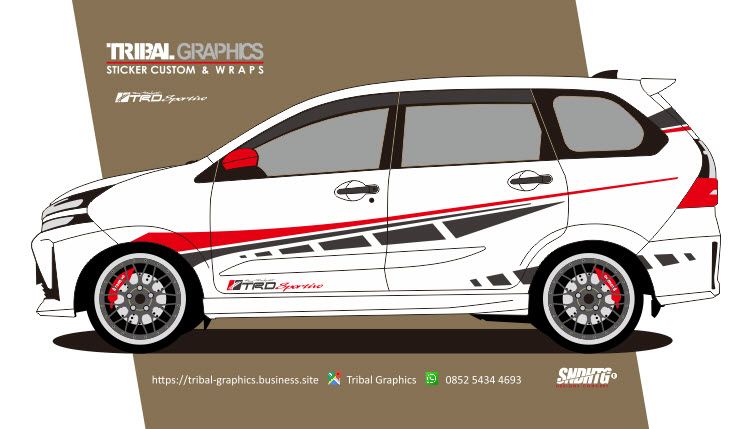 Detail Desain Cutting Sticker Mobil Nomer 17