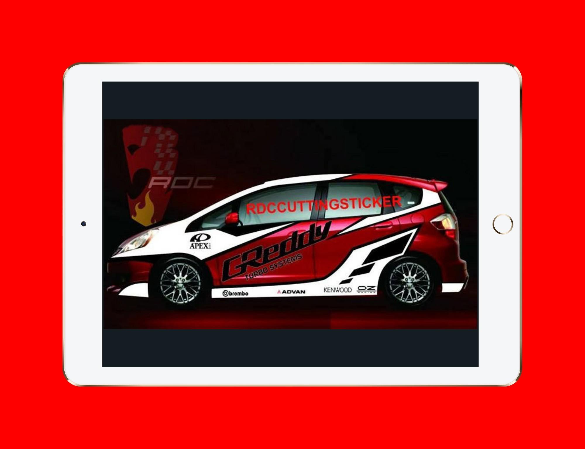 Detail Desain Cutting Sticker Mobil Nomer 20