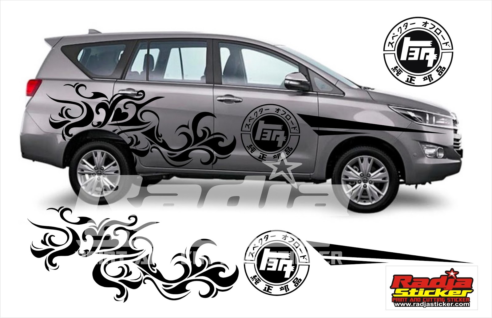 Detail Desain Cutting Sticker Mobil Nomer 22