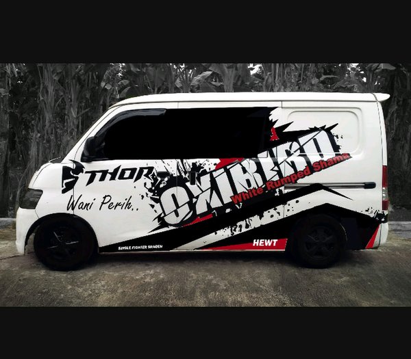 Detail Desain Cutting Sticker Mobil Nomer 4