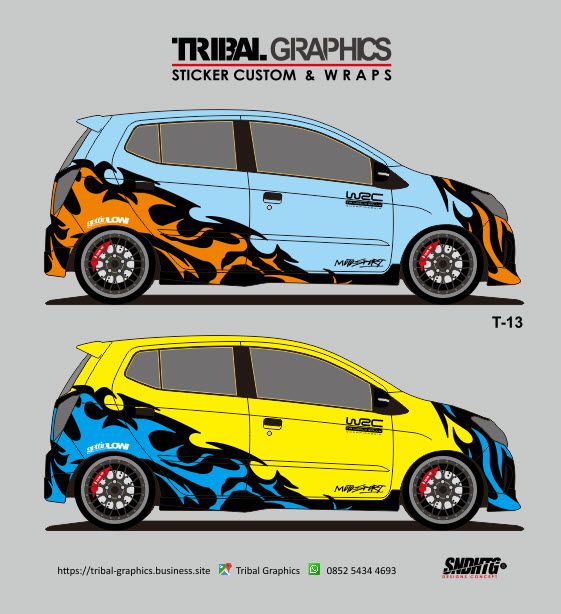 Detail Desain Cutting Sticker Mobil Nomer 9