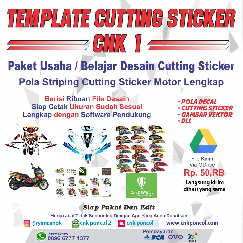 Desain Cutting Sticker Motor - KibrisPDR