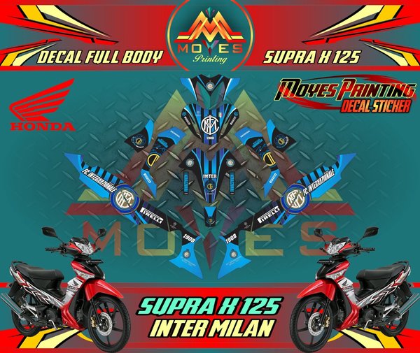 Detail Desain Cutting Sticker Motor Supra X 125 Nomer 3