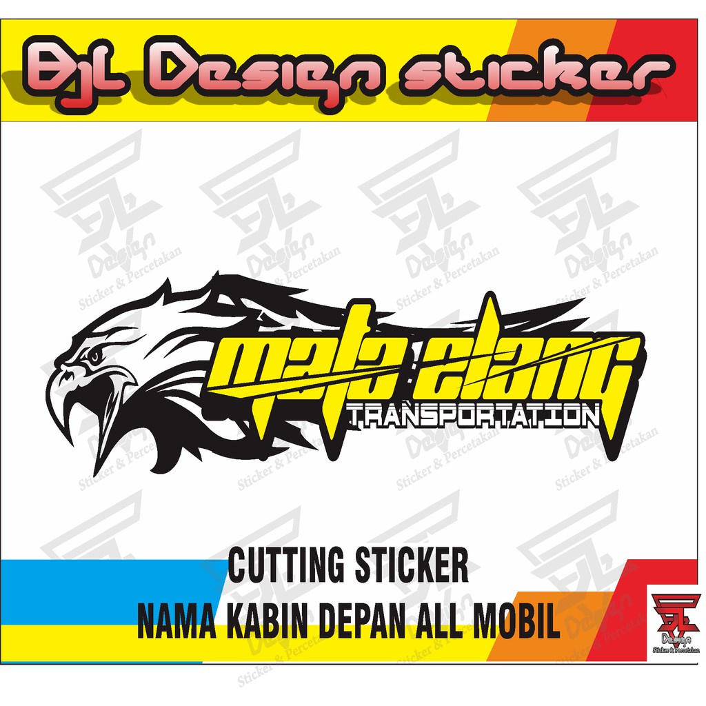 Detail Desain Cutting Sticker Nama Nomer 52