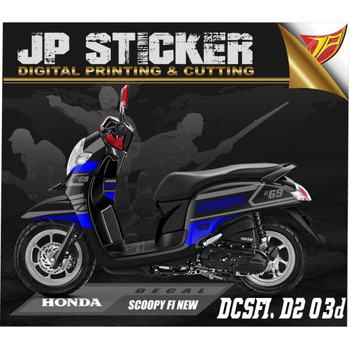 Detail Desain Cutting Sticker Scoopy Fi Nomer 29