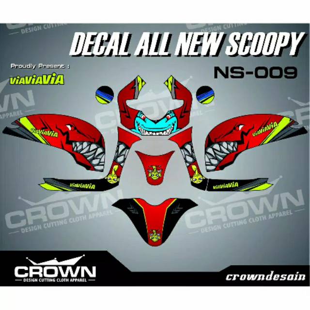 Detail Desain Cutting Sticker Scoopy Fi Nomer 37