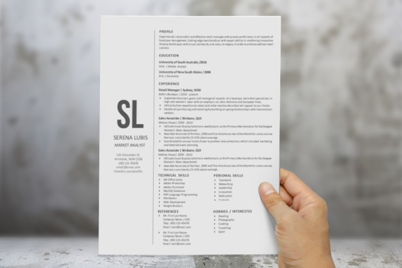 Detail Desain Cv Simple Nomer 35