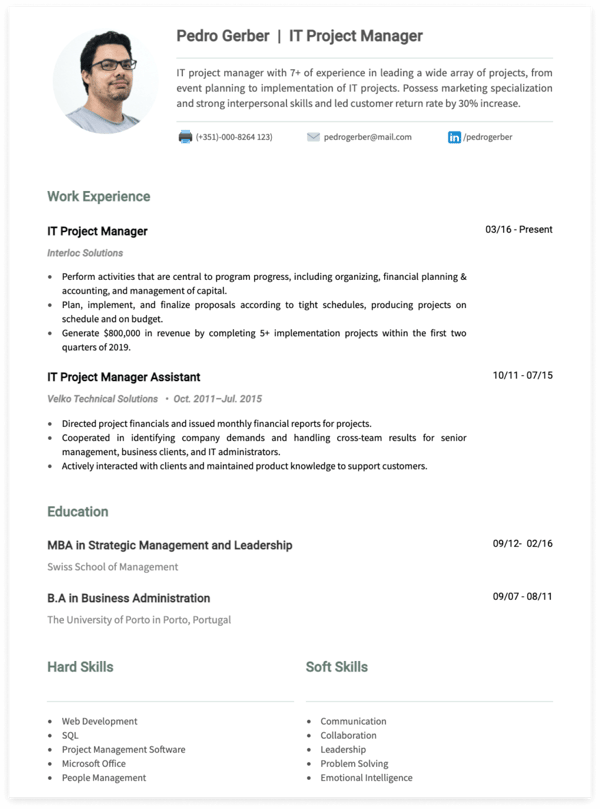 Detail Desain Cv Simple Nomer 44