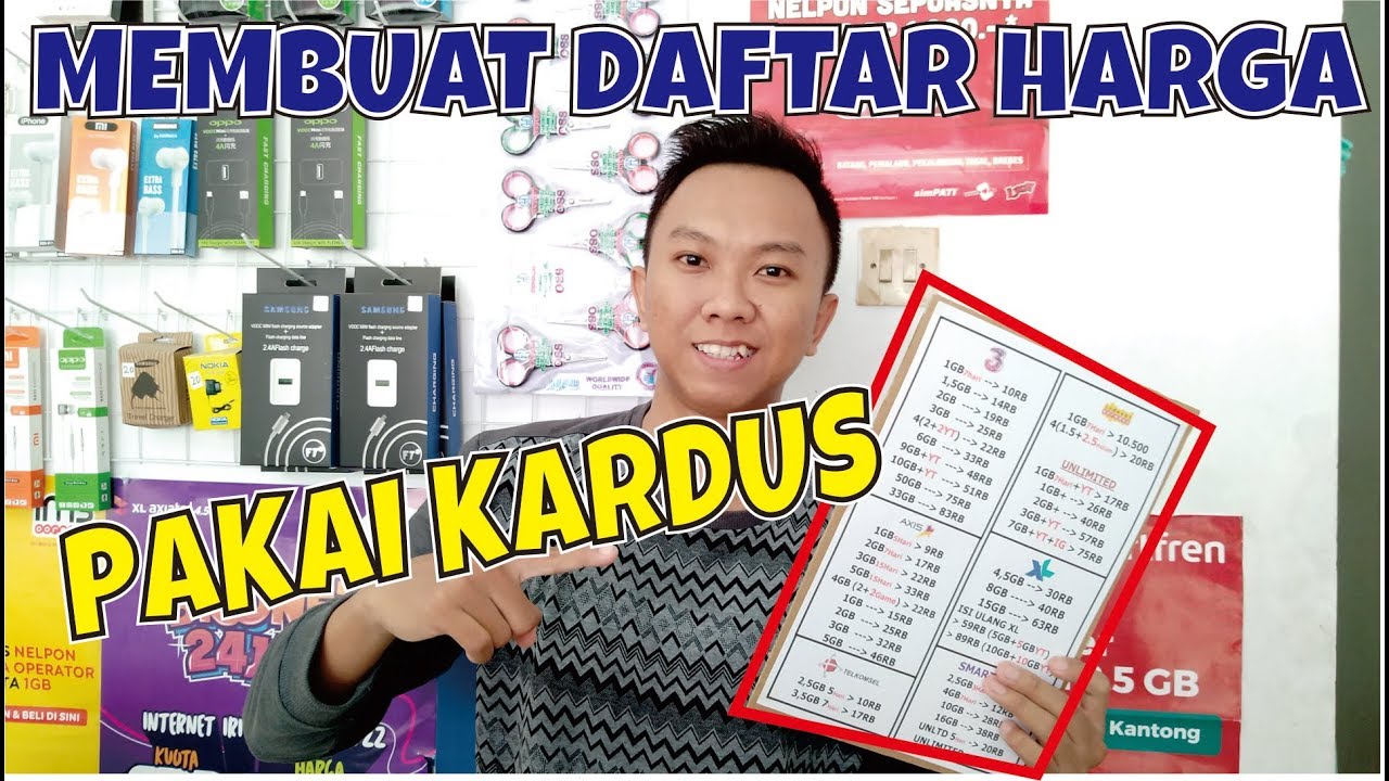 Detail Desain Daftar Harga Pulsa Nomer 41