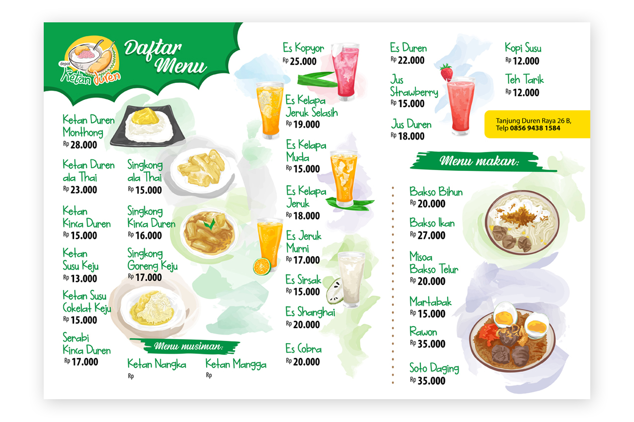 Detail Desain Daftar Menu Keren Nomer 38