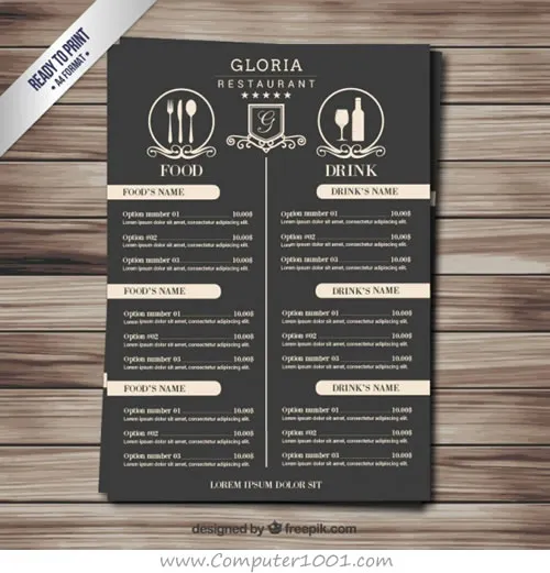 Detail Desain Daftar Menu Kosong Nomer 43