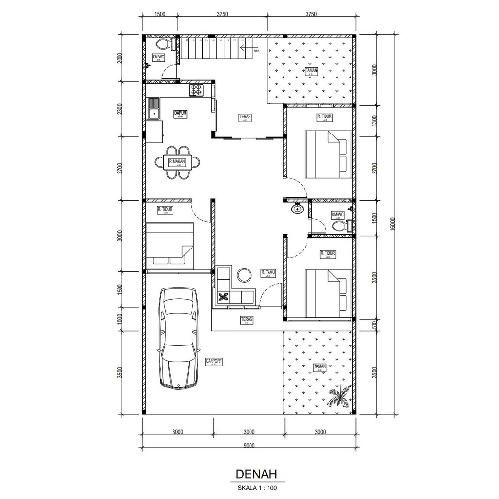 Detail Desain Dan Denah Rumah Minimalis Nomer 4