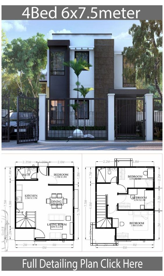 Detail Desain Dan Denah Rumah Minimalis Nomer 47