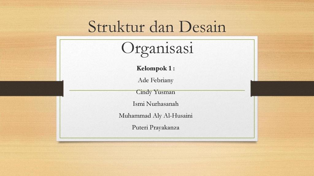 Detail Desain Dan Struktur Organisasi Nomer 6