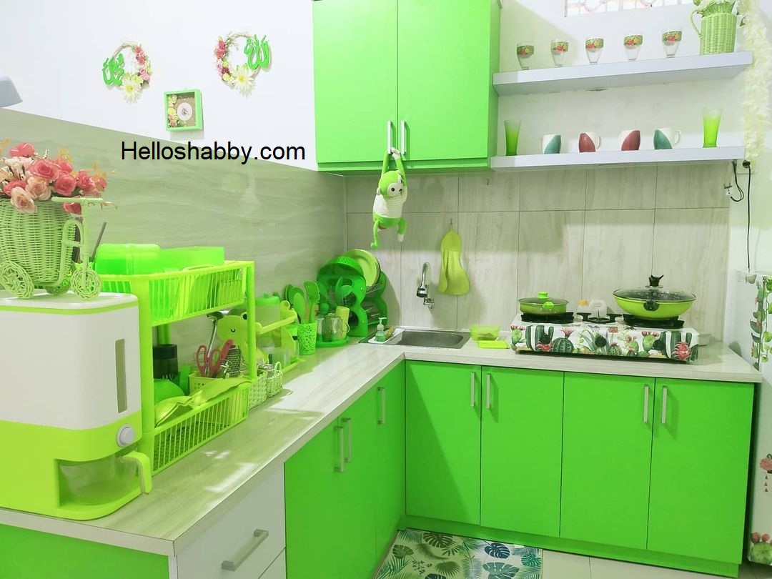 Detail Desain Dapur Hijau Sederhana Nomer 11