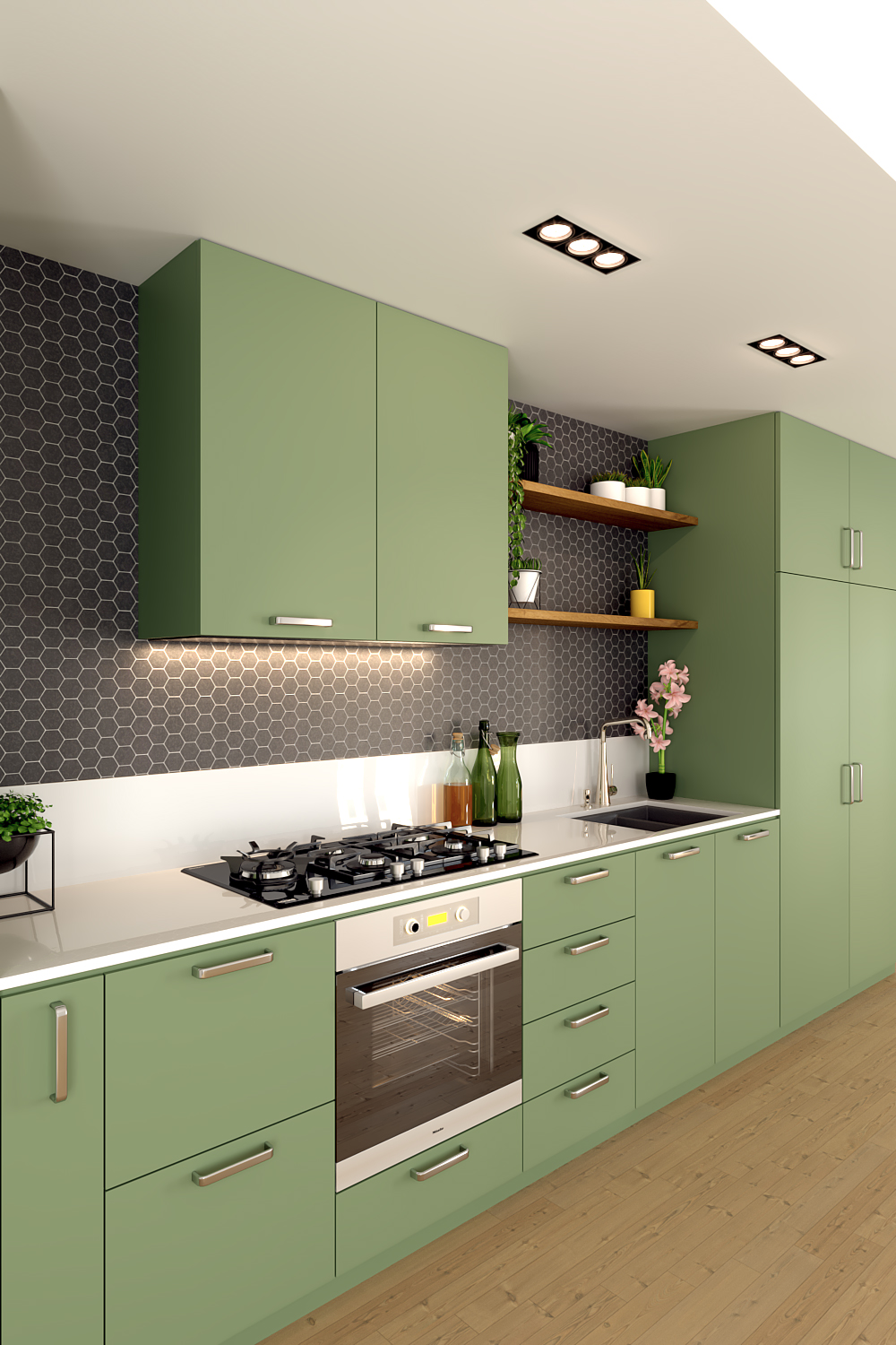 Detail Desain Dapur Hijau Sederhana Nomer 48