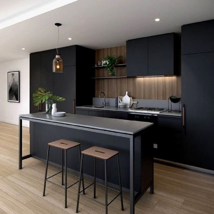 Detail Desain Dapur Hitam Putih Nomer 22