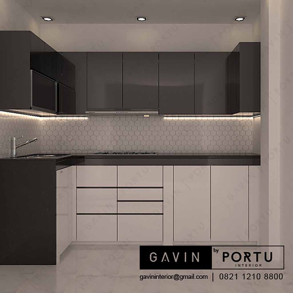 Detail Desain Dapur Hitam Putih Nomer 26