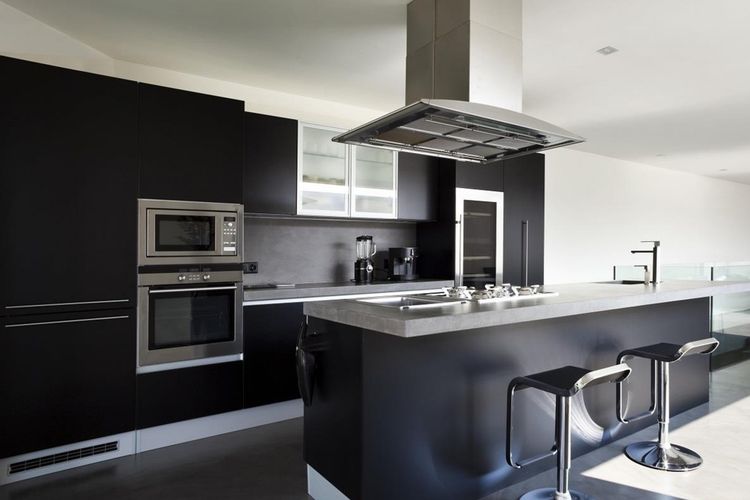 Detail Desain Dapur Hitam Putih Nomer 31