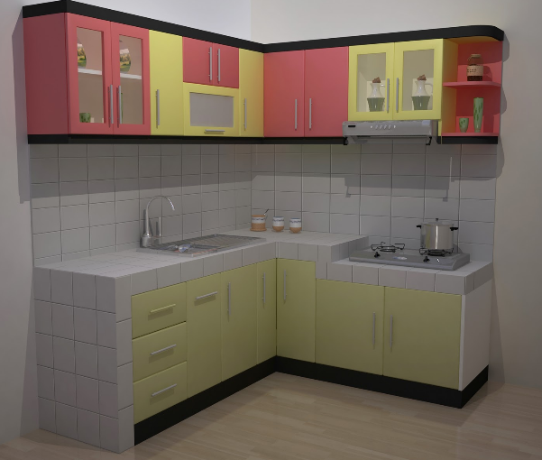 Detail Desain Dapur Kecil Bentuk L Nomer 2