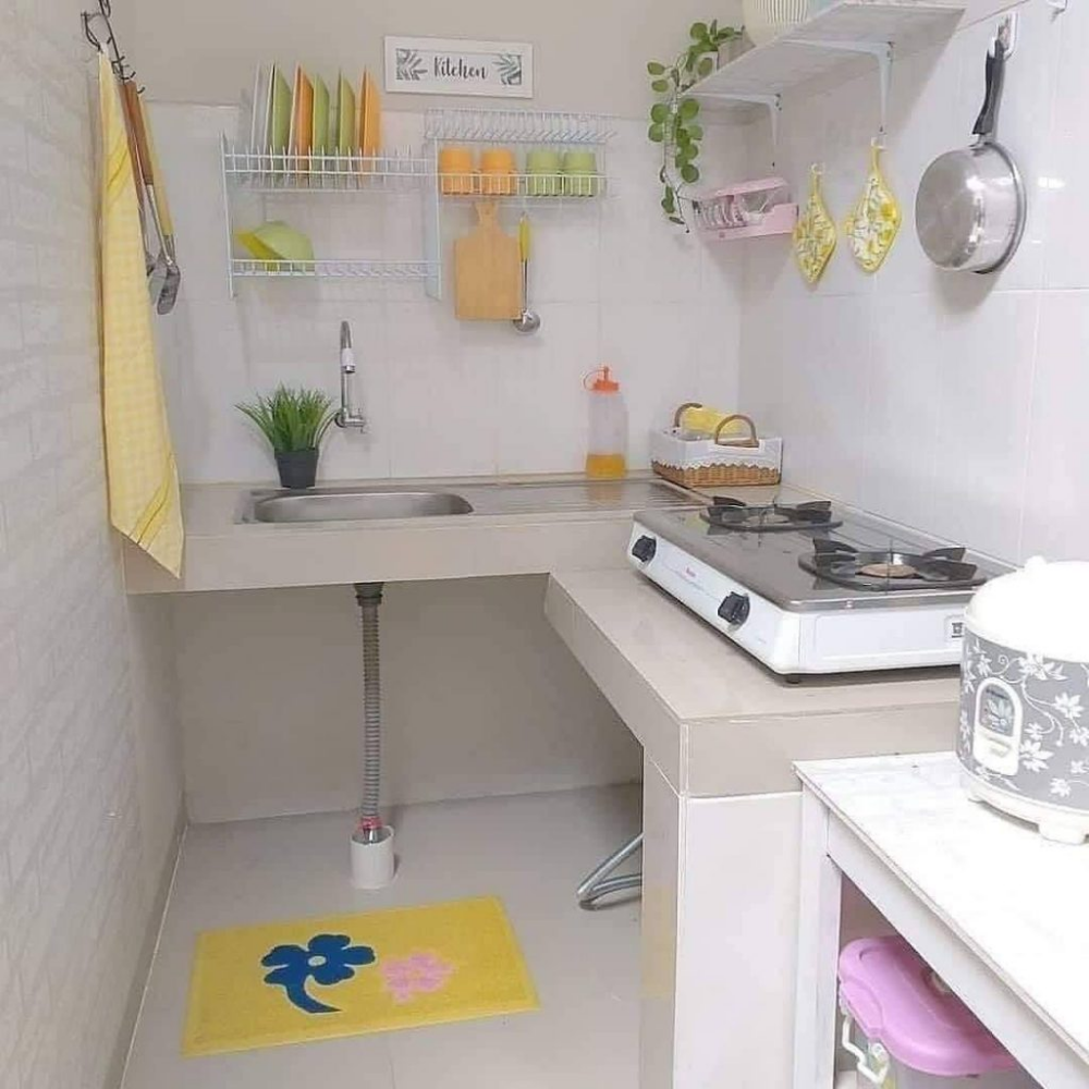 Detail Desain Dapur Kecil Bentuk L Nomer 18