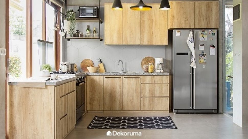 Detail Desain Dapur Kecil Bentuk L Nomer 26