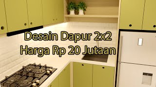 Detail Desain Dapur Minimalis 2x2 Nomer 21