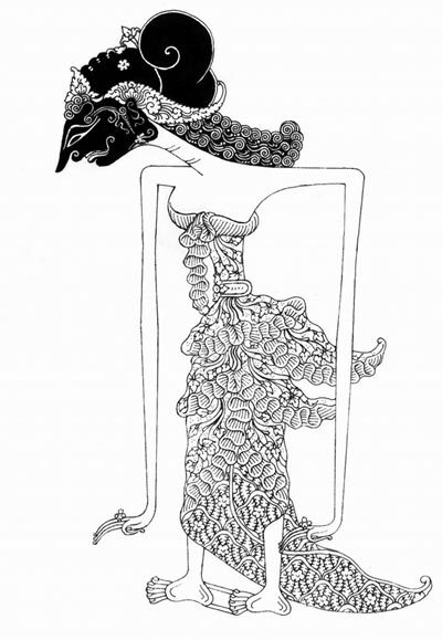 Detail Gambar Wayang Arjuna Hitam Putih Nomer 36