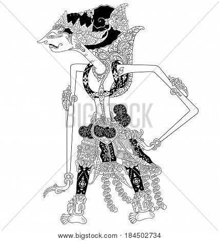 Detail Gambar Wayang Arjuna Hitam Putih Nomer 42