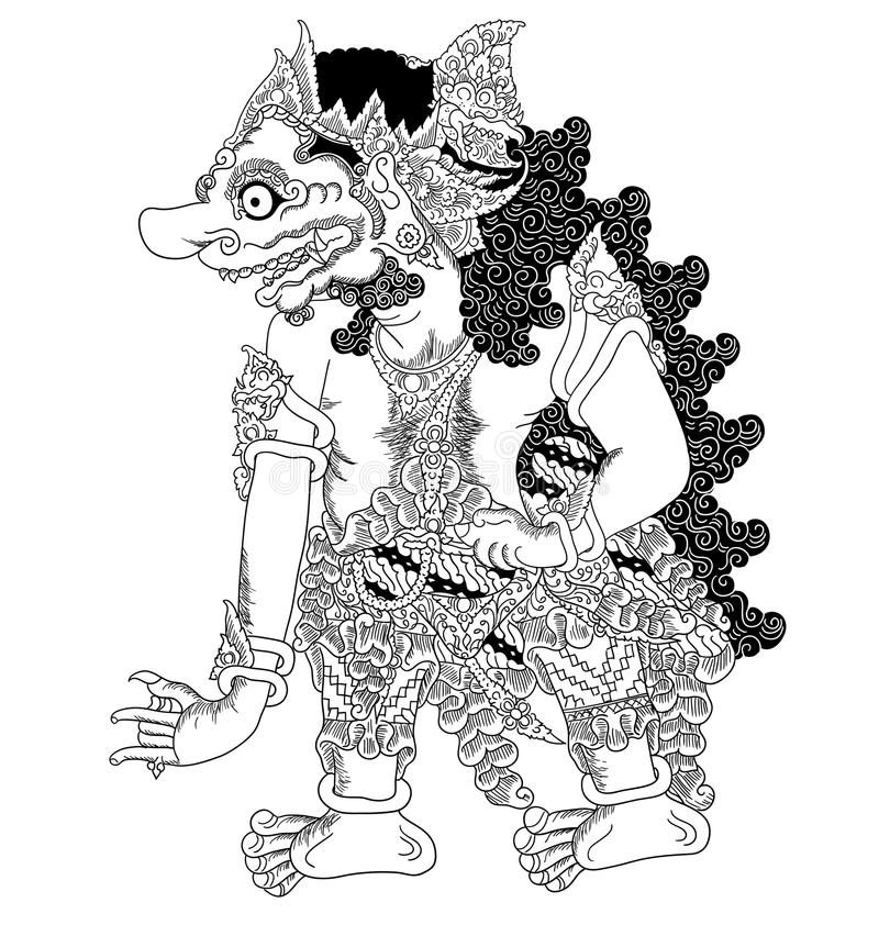 Detail Gambar Wayang Batara Kala Nomer 17